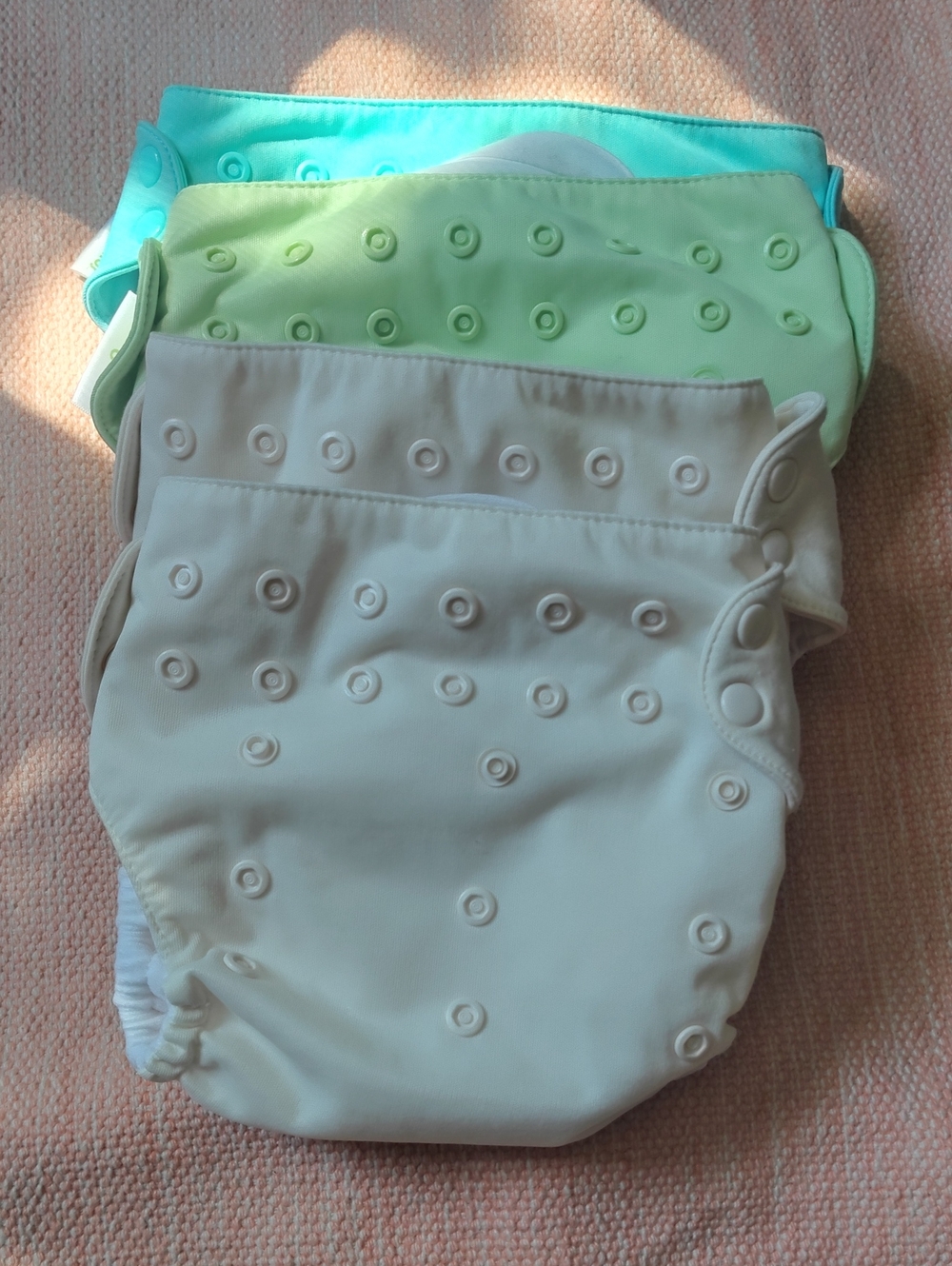 4 Bum Genius Diaper Covers With Insert Pockets